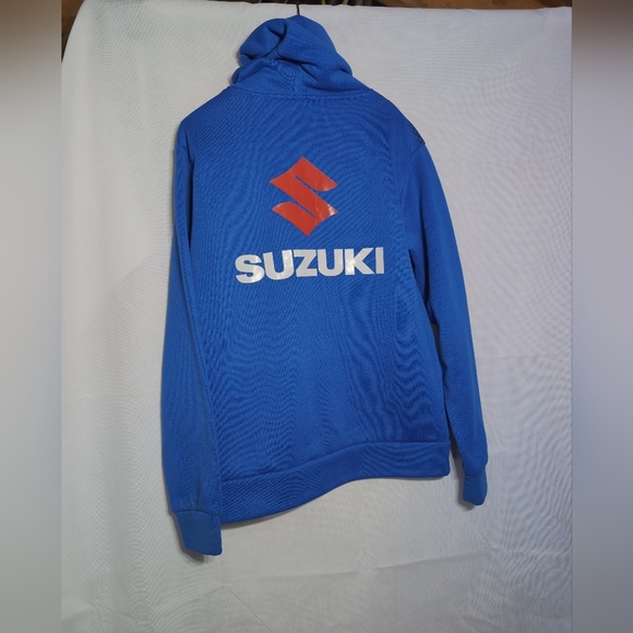 Suzuki Motorcycle sz L Blue Hoodie - Picture 3 of 5